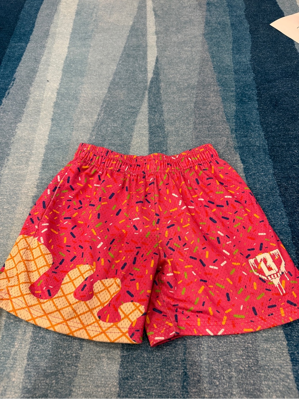 Pink Sprinkles Women's Elastic Waist Shorts boys size small